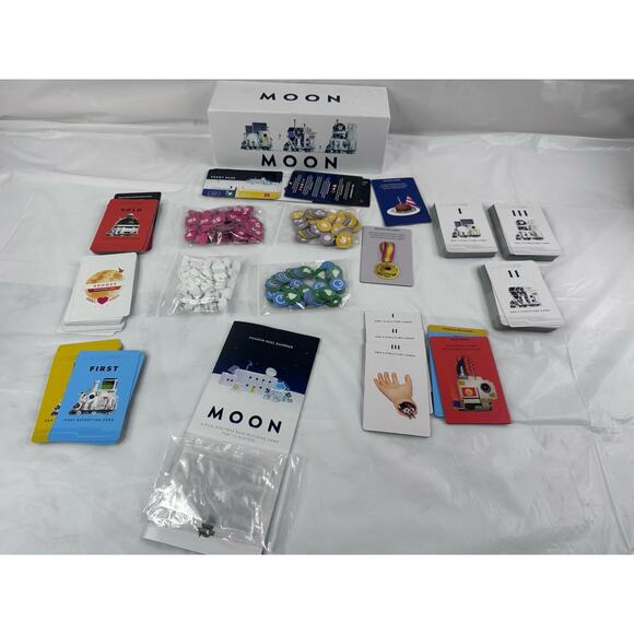 Moon Base Building Board Game Sinister Fish Games 2024 Pre Owned - Picture 2 of 3